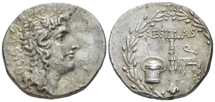 Macedon under the Romans, Uncertain mint Tetradrachm, Aesillas quaestor circa 90...