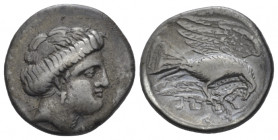 Euboea, Chalcis Drachm circa 338-308 - From the collection of a Mentor.