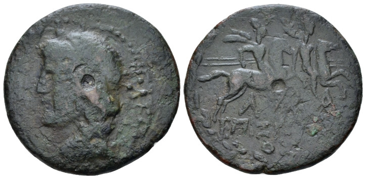 Laconia, Lakedaimon (Sparta) Eurykles, 31-2 BC Dupondius circa 31-2 BC, Æ 27.00 ...