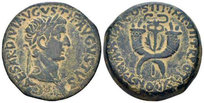 Commagene, Uncertain mint Tiberius, 14-37 Bronze circa 19-20, Æ 29.80 mm., 16.82...