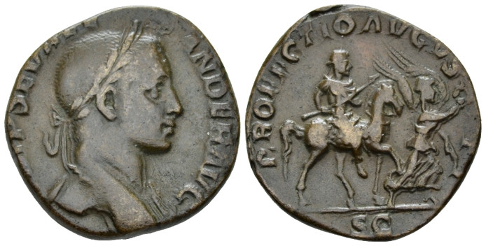 Severus Alexander, 222-235 Sestertius Rome circa 231, Æ 26.00 mm., 12.01 g.
Lau...