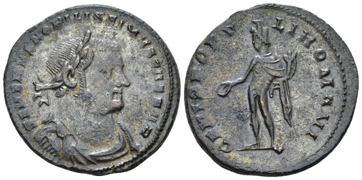 Severus II Caesar, 305-307 Follis Londinium circa 305-307, billon 28.00 mm., 10....