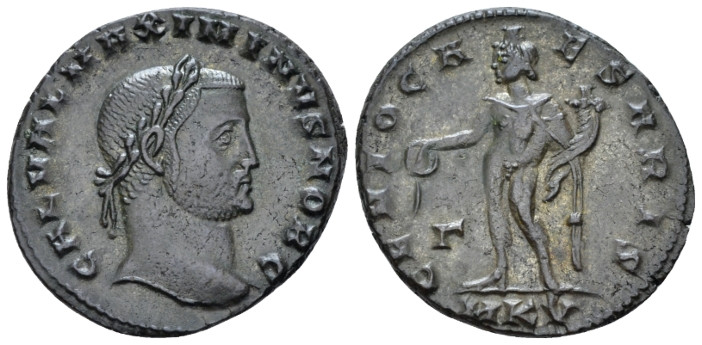 Maximinus II, 309-313 Follis Cyzicus circa 308-310, Æ 25.00 mm., 6.79 g.
Laurea...