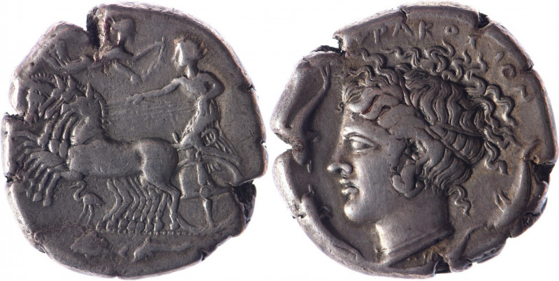 SICILE, Syracuse, Dionysos I (405-367).. Tétradrachme (17 g) attribué à Eumènes ...