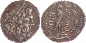 EPIRE, Ligue Epirote (234-168). Drachme (5 g) à la tête de Zeus couronnée de feuilles de chêne. R/ Aigle sur un foudre dans une couronne de lauriers. ...