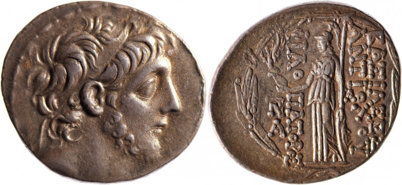 SYRIE, Antiochus IX (116-95). Tétradrachme (16.62 g) au buste diadémé du roi. A/...