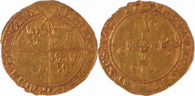 FRANCOIS I (151-1547). Ecu d’or du Dauphiné pour Crémieu (point 1°). Dy 782. TB à TTB
