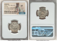 Cilician Armenia. Levon I 4-Piece Lot of Certified Trams ND (AD 1198-1219) NGC, 22mm. Levon I enthroned facing / Two lions & cross. Sold as is, no ret...