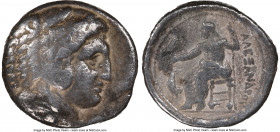 MACEDONIAN KINGDOM. Alexander III the Great (336-323 BC). AR tetradrachm (25mm, 5h). NGC Fine. Lifetime issue of Amphipolis, ca. 325-323 BC. Head of H...