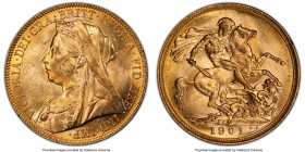 Victoria gold Sovereign 1901-M MS63 PCGS, Melbourne mint, KM13, S-3875. Bright surfaces with peripheral toning. 

HID09801242017

© 2022 Heritage ...