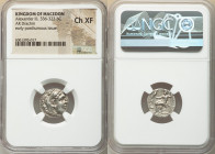 MACEDONIAN KINGDOM. Alexander III the Great (336-323 BC). AR drachm (16mm, 12h). NGC Choice XF. Early posthumous issue of Abydus(?), ca. 310-301. Head...