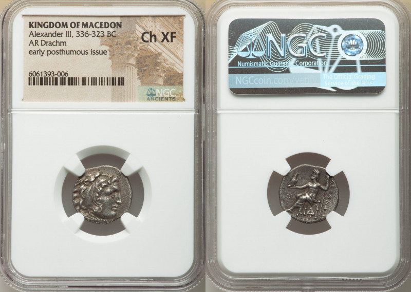 MACEDONIAN KINGDOM. Alexander III the Great (336-323 BC). AR drachm (17mm, 1h). ...