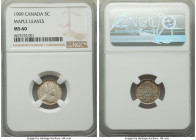 Edward VII "Round Leaves" 5 Cents 1909 MS60 NGC, Ottawa mint, KM13. Round/Maple leaves variety. 

HID09801242017

© 2022 Heritage Auctions | All R...