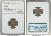 Victoria 10 Cents 1874-H AU55 NGC, Heaton mint, KM3. Well struck portrait with overall dark toning. 

HID09801242017

© 2022 Heritage Auctions | A...