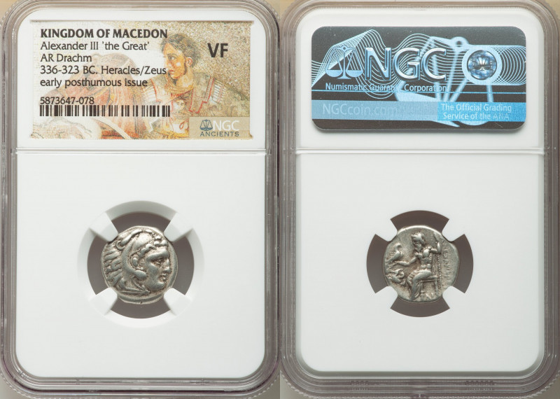 MACEDONIAN KINGDOM. Alexander III the Great (336-323 BC). AR drachm (16mm, 12h)....