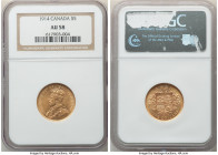 George V gold 5 Dollars 1914 AU58 NGC, Ottawa mint, KM26. Last year of three year type. AGW 0.2419 oz. 

HID09801242017

© 2022 Heritage Auctions ...