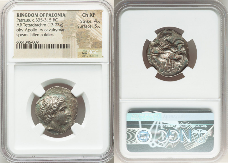 KINGDOM OF PAEONIA. Patraus (ca. 335-315 BC). AR tetradrachm (25mm, 12.73 gm, 5h...