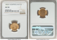 Newfoundland. Victoria gold 2 Dollars 1882-H AU58 NGC, Heaton mint, KM5. Lustrous and attractive. 

HID09801242017

© 2022 Heritage Auctions | All...