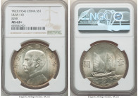 Republic Sun Yat-sen "Junk" Dollar Year 23 (1934) MS62+ NGC, KM-Y345, L&M-110. Amber tint to fully lustrous surfaces. 

HID09801242017

© 2022 Her...