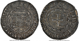 Tripoli. Bohemond VII 1/2 Gros ND (1275-1287) AU58 NGC, CCS-27. 2.11gm. +CIVITAS: TRIPOLIS: SVPIЄ, crenelated castle with three towers, all within tre...