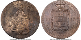 Paderborn. Friedrich Wilhelm 2/3 Taler 1786 MS63 NGC, Brunswick mint, KM269. Lavender, gold and blue toned over reflective fields. 

HID09801242017...