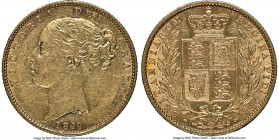 Victoria gold Sovereign 1849 AU58 NGC, KM736.1, S-3852C. AGW 0.2355 oz. 

HID09801242017

© 2022 Heritage Auctions | All Rights Reserved