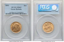 Victoria gold Sovereign 1893 MS63 PCGS, KM785, S-3874. AGW 0.2355 oz. 

HID09801242017

© 2022 Heritage Auctions | All Rights Reserved