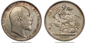 Edward VII Crown 1902 AU53 PCGS, KM803, S-3978. One year type with a soft peach tone. 

HID09801242017

© 2022 Heritage Auctions | All Rights Rese...