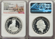 Elizabeth II silver Proof "King James I" 5 Pounds (2 oz) 2022 PR70 Ultra Cameo NGC, KM-Unl. Mintage: 856. British Monarch Series. First Releases. Incl...
