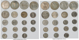19-Piece Lot of Uncertified Assorted Issues, Lot includes (9) 3-Pence, (3) 6 Pence, (2) Shilling, (1) Florin and (4) 1/2 Crowns. Dates range from 1928...