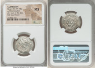 Abbasid Governors of Tabaristan. Umar ibn al-'Ala (AH 154-163 / AD 771-780) Pair of Certified Hemidrachms MS NGC, Tabaristan mint, A-56. Silk Road Hoa...