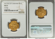 Mangit of Bukhara. temp. Muzaffar al-din (AH 1277-1303 / AD 1860-1886) gold Tilla AH 1294 (1877/1878) MS62 NGC, Bukhara mint, A-3038. 4.32gm. Struck w...