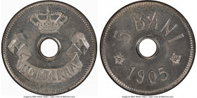 Carol I 5 Bani 1905 MS66 NGC, Brussels mint, KM31. 

HID09801242017

© 2022 Heritage Auctions | All Rights Reserved