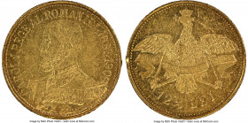 Carol I gold 12-1/2 Lei 1906 AU58 NGC, Brussels mint, KM36. 40th anniversary of reign. One year type. 

HID09801242017

© 2022 Heritage Auctions |...