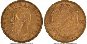 Carol I gold 20 Lei 1890-B MS63 NGC, Bucharest mint, KM20. Two year type. AGW 0.1867 oz. 

HID09801242017

© 2022 Heritage Auctions | All Rights R...