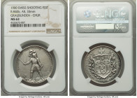 Confederation silver "Graubunden - Chur Shooting Festival" Medal 1900 MS63 NGC, Richter-840b. 33mm. Graubunden Cantonal shooting festival. 

HID0980...