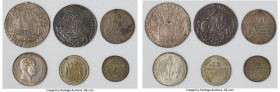 6-Piece Lot of Uncertified Assorted Issues, 1) German States: Brunswick-Luneburg-Celle. Christian Ludwig Taler 1661 - XF (Tooled, Mount Removed), KM21...