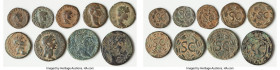 ANCIENT LOTS. Roman Provincial. Syria. Antioch. Lot of nine (9) AE issues. Good-Fine. Includes: Nine AE issues, various rulers, cities, and types. Tot...