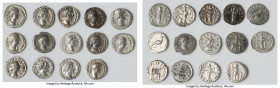 ANCIENT LOTS. Roman Imperial. Lot of fourteen (14) AR denarii. Choice VF-XF. Includes: Fourteen Roman Imperial denarii, various emperors, empresses, a...