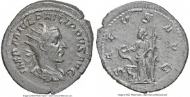 ANCIENT LOTS. Roman Imperial. Lot of three (3) AR antoniniani. NGC AU-MS. Includes: Three Roman Imperial antoniniani, various emperors and types. Tota...