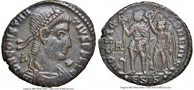 ANCIENT LOTS. Roman Imperial. Constantius II (AD 337-361). Lot of three (3) BI centenionalis. NGC Choice VF-Choice XF, scratches, edge chips. Includes...