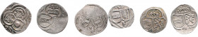 Diverse
Münzen Römisch Deutsches Reich - Habsburgische Erb- und Kronlande. Lot. 6 Stück, Salzburg Zweier 1513, 1598, Ferdinand I. 2 Pfennig 1531, Wien...