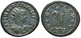 Carinus (283-285)
Römische Münzen, Römische Kaiserzeit. AE-Antoninianus, 283 n. Chr.. Büste / Hercules
Roma, 3. Emission, 7. Offizin.
3,50g
Pink VI/2,...