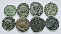 Lot (8 Stk.)
Römische Münzen, Lots. Lot aus 8 AE-Antoniniani des Claudius II. Gothicus. ges. 24,46g
ss