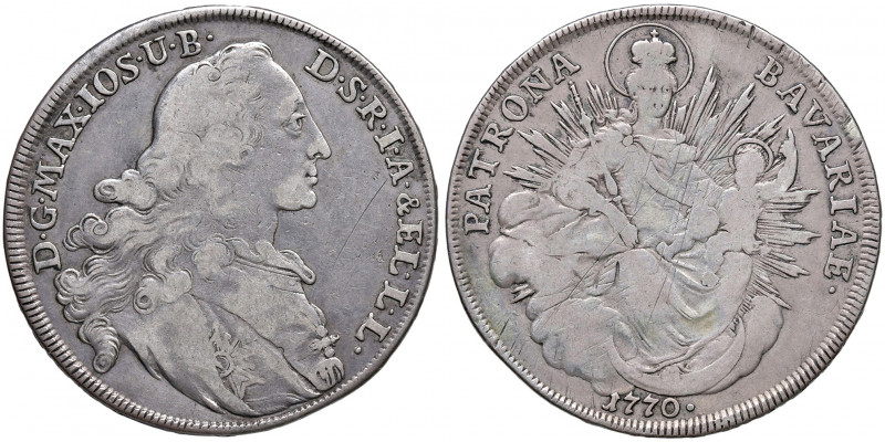 Maximilian III. Joseph 1745 - 1777
Deutschland, Bayern. Taler, 1770. München
27,...