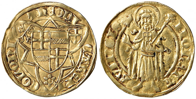 Friedrich III. von Saarwerden 1371 - 1414
Deutschland, Köln - Erzbistum. Goldgul...