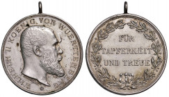 Wilhelm II. 1891 - 1918
Deutschland, Württemberg. Tapferkeits Orden, o. Jahr. für Tapferkeit und Treue, Ø 29 mm, mit Original Öse, Auflage: 207.000, v...