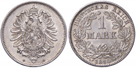 1 Mark, 1874 D
Deutschland, Kaiserreich 1871 - 1918. München. 5,57g
J. 9
vz/stgl
