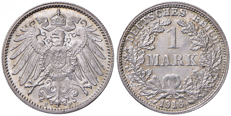 1 Mark, 1916 F
Deutschland, Kaiserreich 1871 - 1918. Stuttgart. 5,57g
Jaeger 17
...