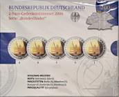 2 Euro, 2006
Deutschland, Republik 1949 - heute. Gedenkmünzenset Deutschland / Holstentor. PP
